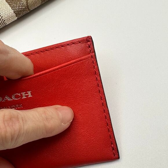 AUTHENTIC COACH Zipper Wristlet and Card Holder - Picture 2 of 10